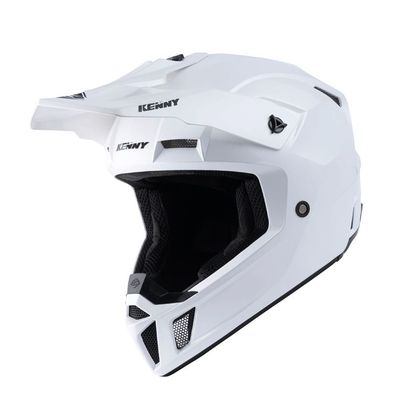 Casque cross Kenny PERFORMANCE SOLID WHITE PEARL 2023 Ref : KE1563 