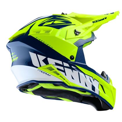 Casque cross Kenny TROPHY - GRAPHIC - NEON YELLOW 2020
