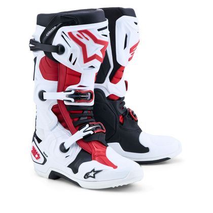 Bottes cross Alpinestars TECH 10 2027 - Blanc / Noir Ref : AP4611 
