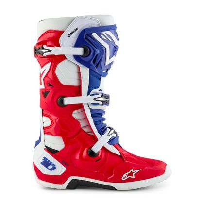 Alpinestars TECH 10 - BEPERKTE EDITIE - FORTITUDE 2025 Laarzen - Rood / Wit