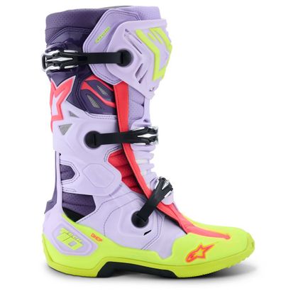 Alpinestars TECH 10 - GESUPERVISEERD 2025 Laarzen - Paars / Geel
