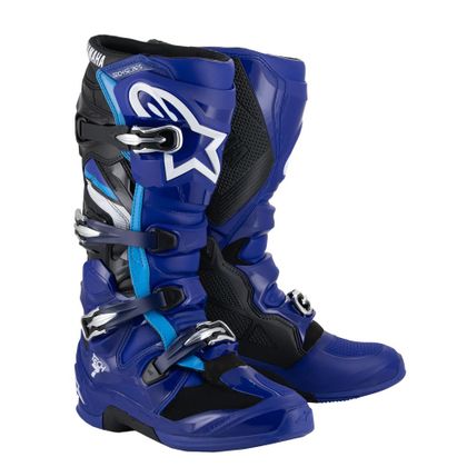 Bottes cross Alpinestars YAMAHA TECH 7 2026 - Bleu / Noir Ref : AP3921 
