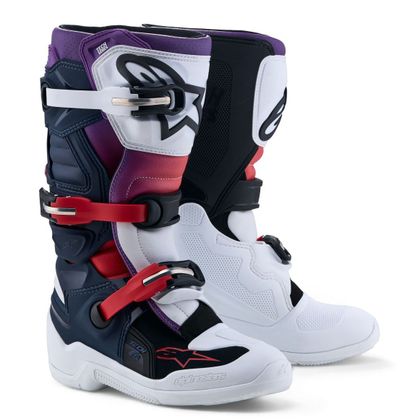 Bottes cross Alpinestars TECH 7 S - ENFANT - Bleu / Blanc Ref : AP4621 