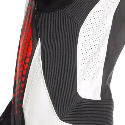 Combinaison Dainese LAGUNA SECA 6 PERF 1 PIECE - Blanc / Rouge