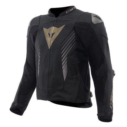 Blouson Moto Dainese SUPER SPEED 5 PERFORE - Noir / Jaune Ref : DN2275 