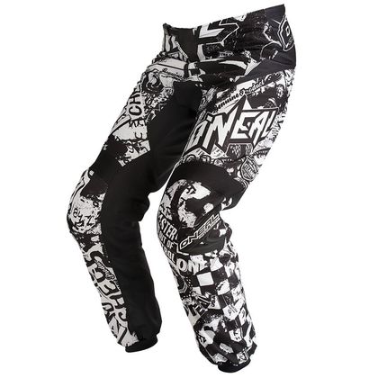 Pantalón de motocross O'Neal ELEMENT WILD KID PT  BLACK WHITE Ref : OL0300 