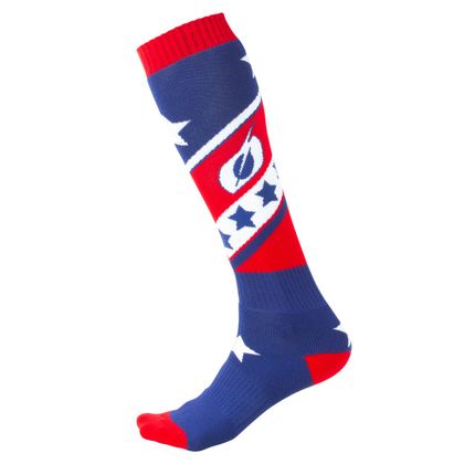 Chaussettes MX O'Neal MX - STARS - RED BLUE