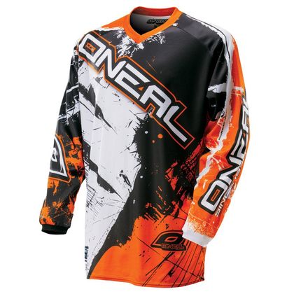 Camiseta de motocross O'Neal ELEMENT SHOCKER  BLACK ORANGE 2018 Ref : OL0466 