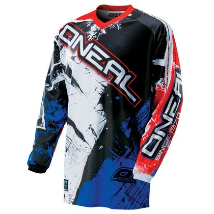 Camiseta de motocross O'Neal ELEMENT SHOCKER KID  BLACK RED BLUE Ref : OL0472 