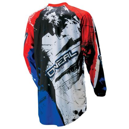 Camiseta de motocross O'Neal ELEMENT SHOCKER  BLACK RED BLUE 2018