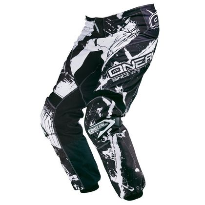 Pantalón de motocross O'Neal ELEMENT SHOCKER  BLACK WHITE 2018 Ref : OL0469 
