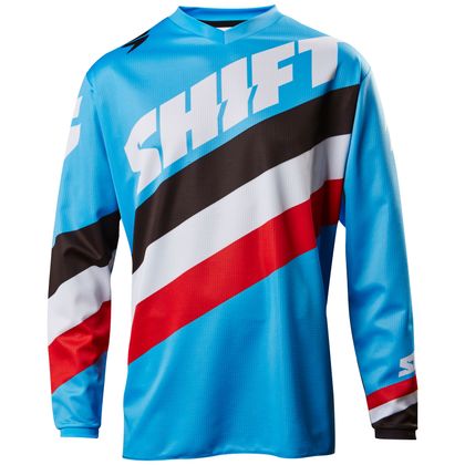 Camiseta de motocross Shift YOUTH WHIT3 TARMAC  - AZUL Ref : SHF0191 
