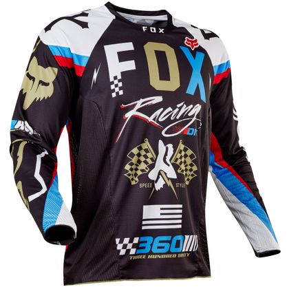 Camiseta de motocross Fox 360 ROHR  - NEGRO 2017 Ref : FX1073 