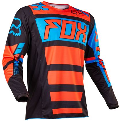Camiseta de motocross Fox 180 FALCON  - NEGRO NARANJA 2017 Ref : FX1102 