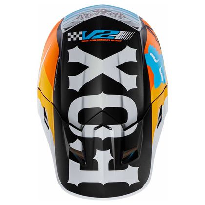 Casco de motocross Fox V2 ROHR  - BLANCO (mate) 2017
