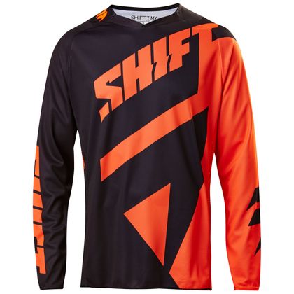 Camiseta de motocross Shift 3LACK MAINLINE  - NEGRO NARANJA 2017 Ref : SHF0176 