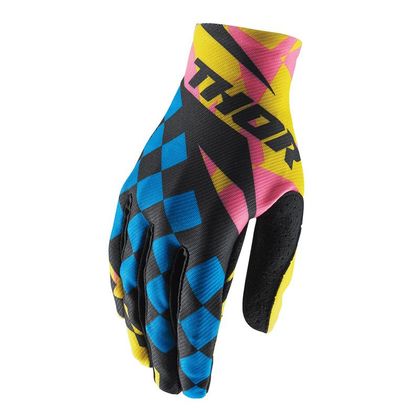 Guantes de motocross Thor VOID LOUDA PINK/YELLOW  2018 Ref : TO1811 