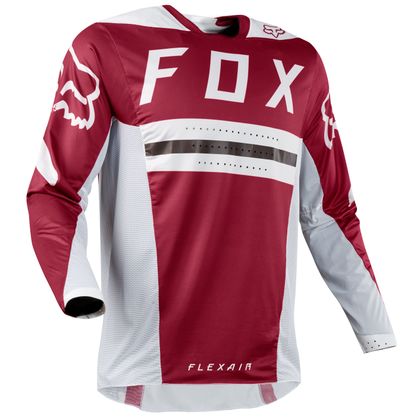 Camiseta de motocross Fox FLEXAIR PREEST - ROJO OSCURO -  2018
