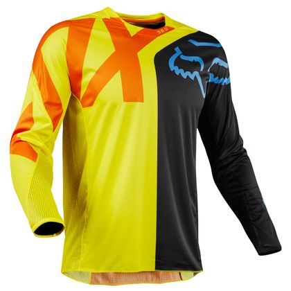 Camiseta de motocross Fox 360 YOUTH PREME - NEGRO AMARILLO - 