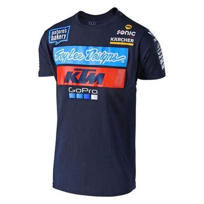 T-Shirt manches courtes TroyLee design TLD KTM TEAM TEE NAVY Ref : TRL0201 