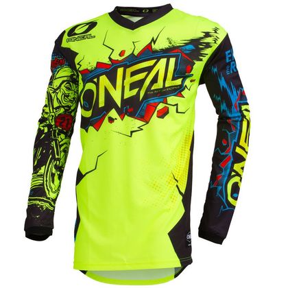 Camiseta de motocross O'Neal ELEMENT - VILLAIN - NEON YELLOW - Equipaciones completas -