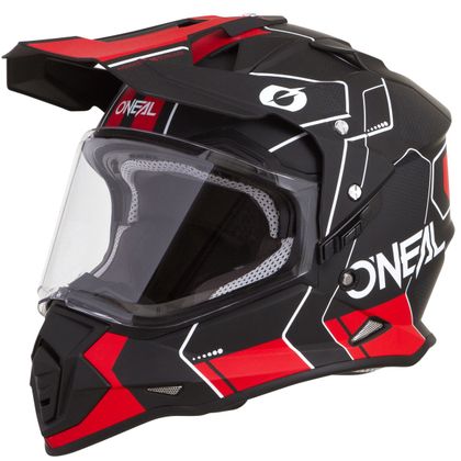Casco de motocross O'Neal SIERRA II - COMB - BLACK RED MATT Ref : OL1076 