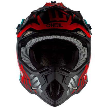 Casco de motocross O'Neal 2 SERIES - SPYDE 2.0 - BLACK TEAL RED MAT 2021