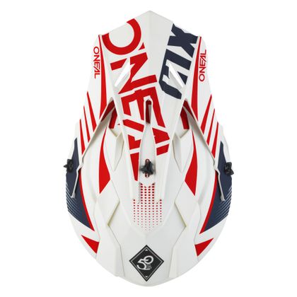 Casque cross O'Neal 2 SERIES - SPYDE 2.0 - WHITE BLUE RED MATT 2020