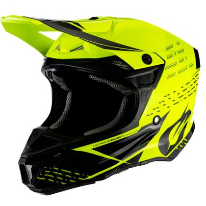 Casque cross O'Neal 5 SRS - TRACE - BLACK NEON YELLOW GLOSSY 2020 Ref : OL1249 