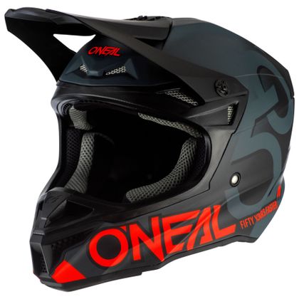 Casco de motocross O'Neal 5 SERIES - FIVE ZERO - BLACK NEON RED MATT - SPECIAL EDITION 2020 Ref : OL1244 