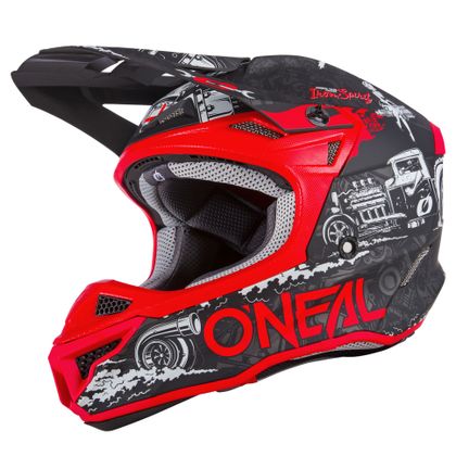 Casco de motocross O'Neal 5SRSPOLYACRILYTE - HR V.22 - BLACK RED 2024 - Negro / Rojo