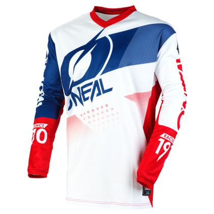 Camiseta de motocross O'Neal ELEMENT YOUTH - FACTOR - WHITE BLUE RED Ref : OL1422 