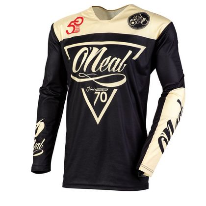Camiseta de motocross O'Neal MAYHEM - RESEDA - BLACK BEIGE 2020 Ref : OL1303 