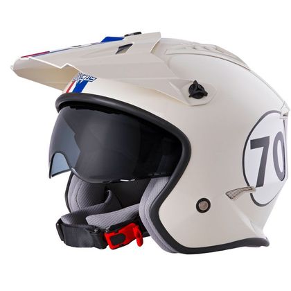 Casque trial O'Neal VOLT - HERBIE - WHITE RED BLUE GLOSSY 2024 Ref : OL1289 