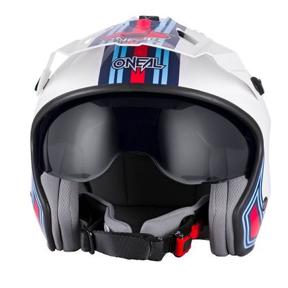 Casco trial O'Neal VOLT - MN1 - WHITE RED BLUE GLOSSY 2022