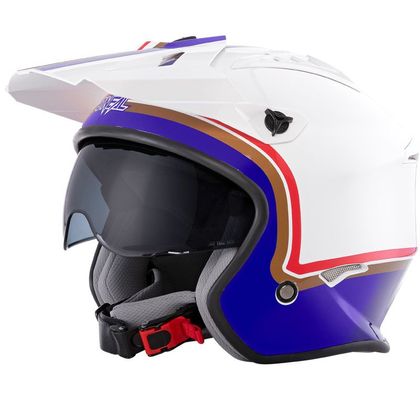 Casque O'Neal VOLT - ROTHMANS - WHITE PURPLE RED GLOSSY Ref : OL1291 