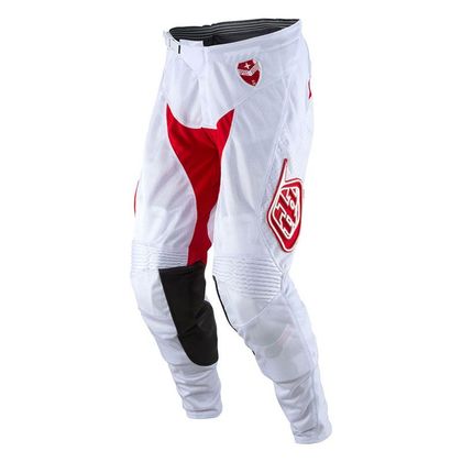 Pantaloni da cross TroyLee design SE AIR STARBURST WHITE/RED  2017 Ref : TRL0009 