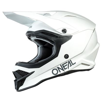 Casco de motocross O'Neal SERIES 3 - SOLID - WHITE MATT 2023 Ref : OL1499 