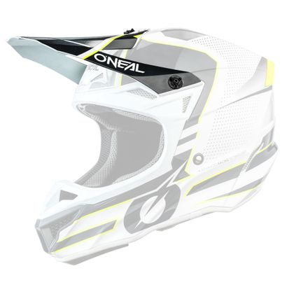 Casco de motocross O'Neal 5 SERIES - SLEEK - WHITE GRAY GLOSSY 2021