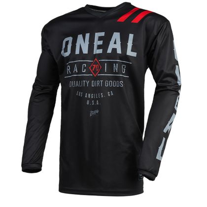 Camiseta de motocross O'Neal DIRT - BLACK GRAY 2023 - Negro / Gris Ref : OL1573 
