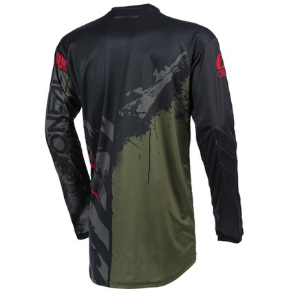 Camiseta de motocross O'Neal ELEMENT - RIDE - BLACK GREEN 2022