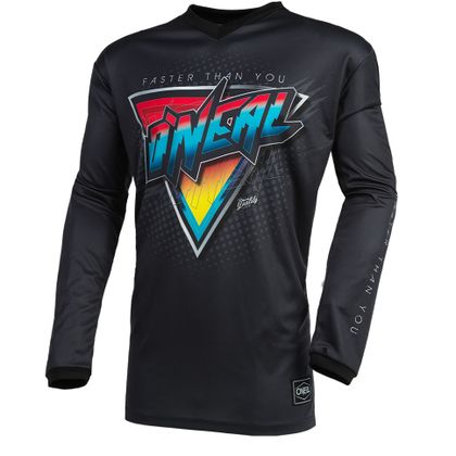 Camiseta de motocross O'Neal SPEEDMETAL - BLACK MULTI 2021 Ref : OL1574 