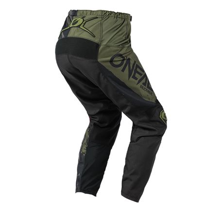 Pantalón de motocross O'Neal ELEMENT - RIDE - BLACK GREEN 2022 - Negro / Verde