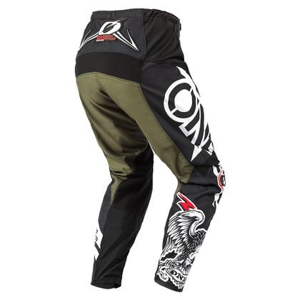 Pantalón de motocross O'Neal ELEMENT - WARHAWK - BLACK WHITE GREEN 2021