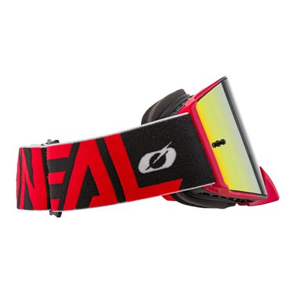 Maschera da cross O'Neal B-30 - BOLD - BLACK RED - IRIDIUM RED 2023 - Nero / Rosso