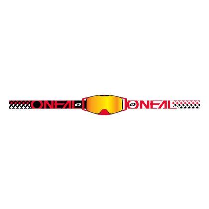 Gafas de motocross O'Neal B-30 - BOLD - BLACK RED - IRIDIUM RED 2023 - Negro / Rojo