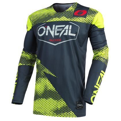 Camiseta de motocross O'Neal MAYHEM - COVERT - CHARCOAL NEON YELLOW 2022 Ref : OL1536 