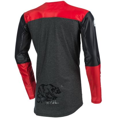 Camiseta de motocross O'Neal MAYHEM - HEXX - BLACK RED 2023 - Negro / Rojo