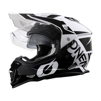 Casco de motocross O'Neal SIERRA II - R - BLACK WHITE Ref : OL1518 