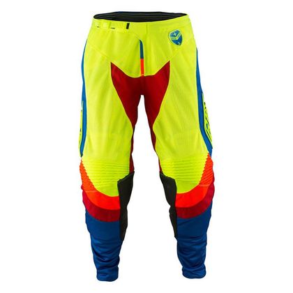 Pantalón de motocross TroyLee design SE AIR CORSA FLO YELLOW  2017